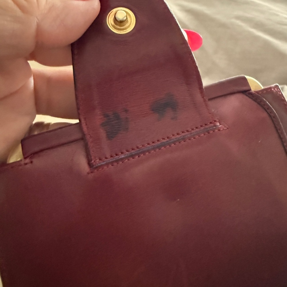Celine Red Leather Wallet with Gold Hardware Diffusion - Picture 6 of 15